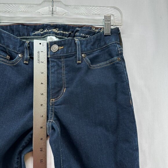 Eddie Bauer Jeans Women Size 0 Truly Straight Bootcut Low Rise Denim Blue - Picture 11 of 12